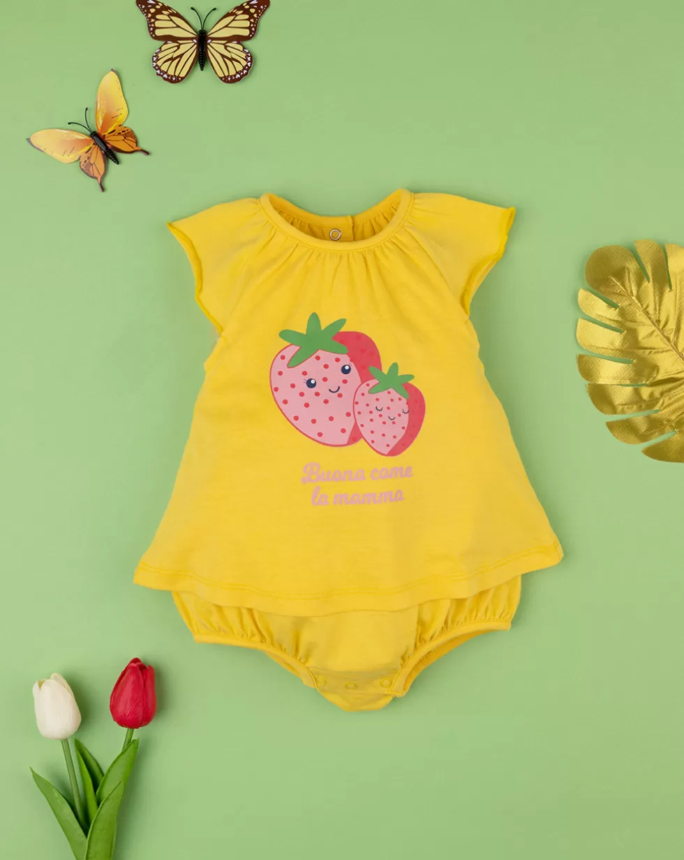 Pagliaccetto Bimba Jersey Giallo-Prenatal Sale