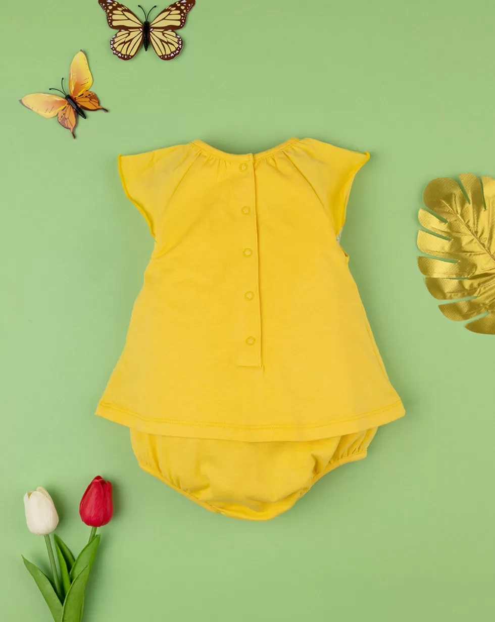 Pagliaccetto Bimba Jersey Giallo-Prenatal Sale