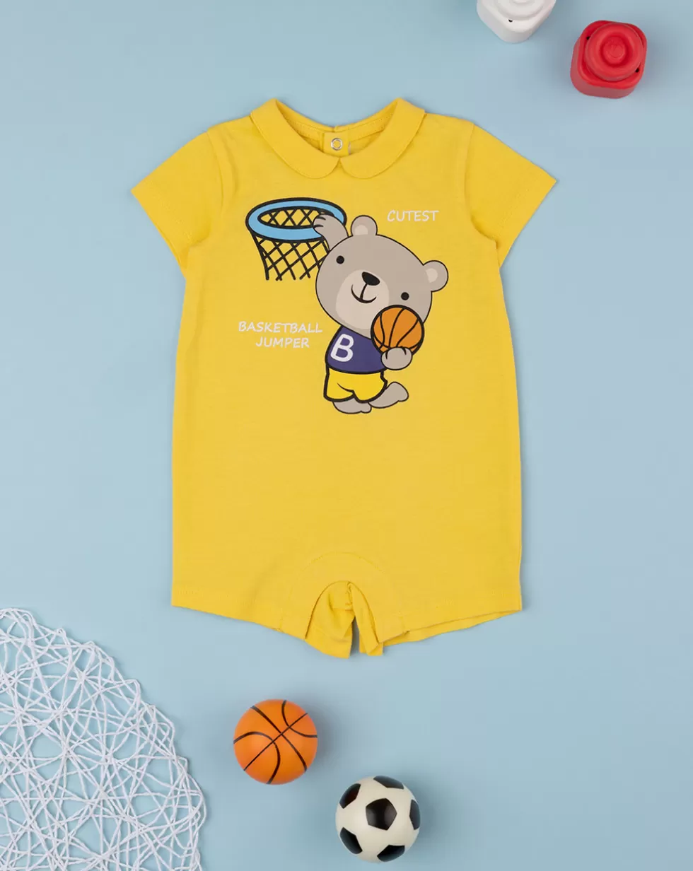 Pagliaccetto Bimbo "Basketball” Giallo-Prenatal Store