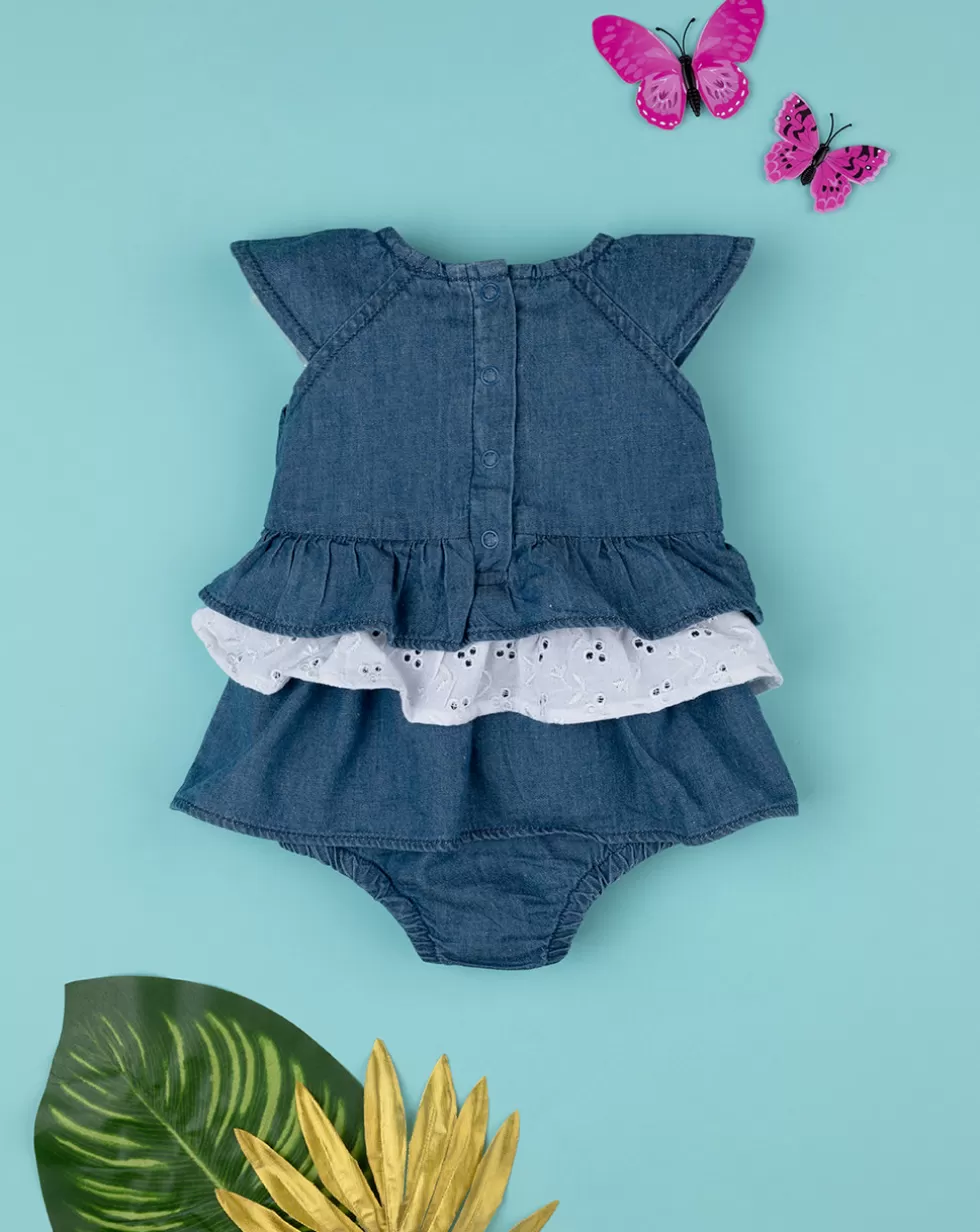 Pagliaccetto Chambray Bimba Denim-Prenatal Best Sale