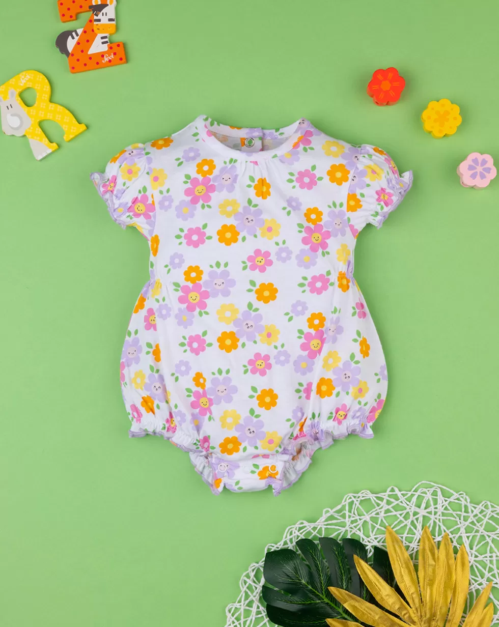 Pagliaccetto Jersey Bimba "Fiori”-Prenatal Flash Sale