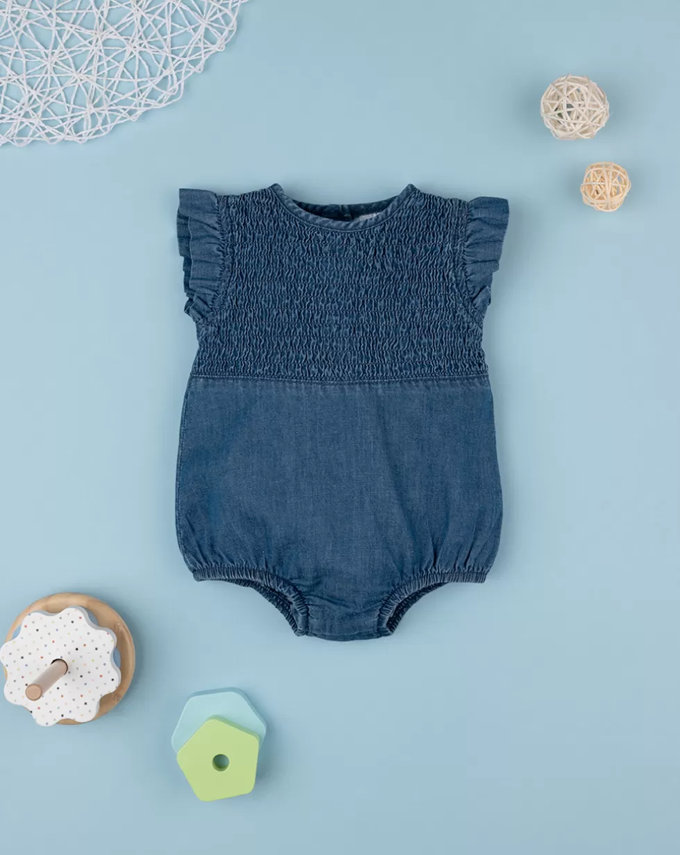 Pagliaccetto Neonata Chambray Con Frill-Prenatal Outlet