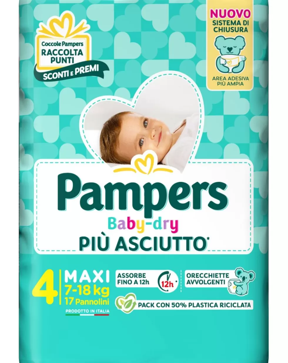 ?Baby Dry Tg.4 Maxi 7-18 Kg - 17?Pz-Pampers Shop