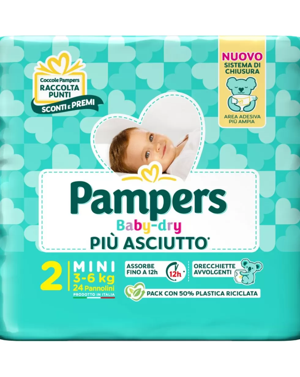 ?Baby Dry?Tg.2 Mini 3-6 Kg?- 24?Pz-Pampers Clearance