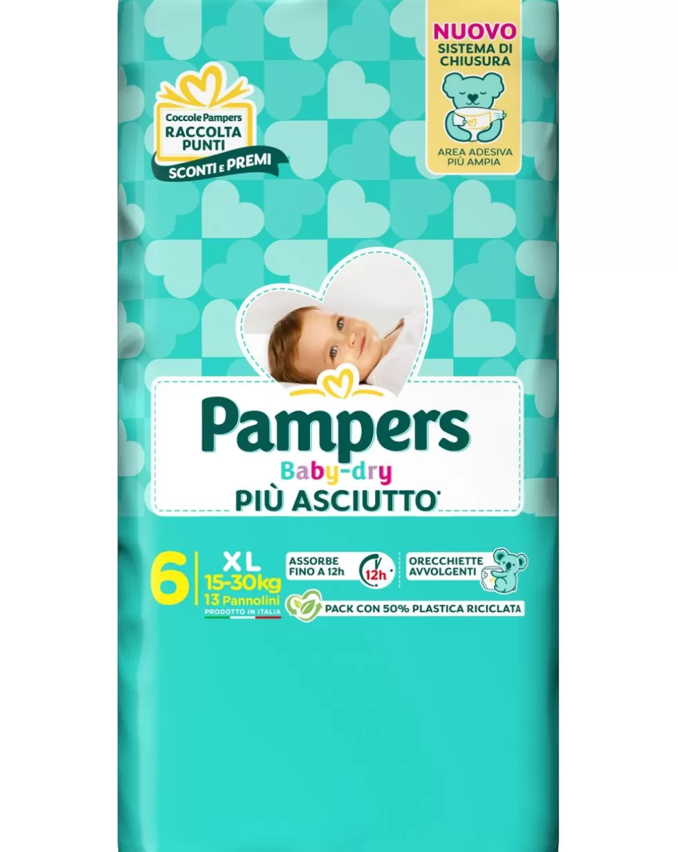 ?Baby Dry?Tg.6 Xl 15-30 Kg -?13?Pz-Pampers Flash Sale