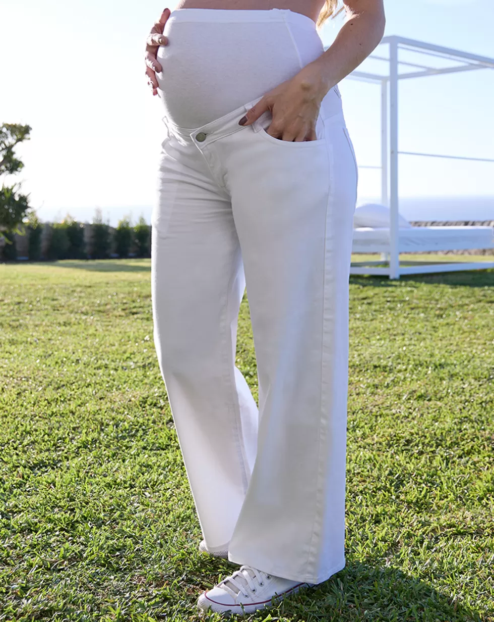 Pantalone Premaman Ampio Con Fascia Alta In Vita-Prenatal Clearance