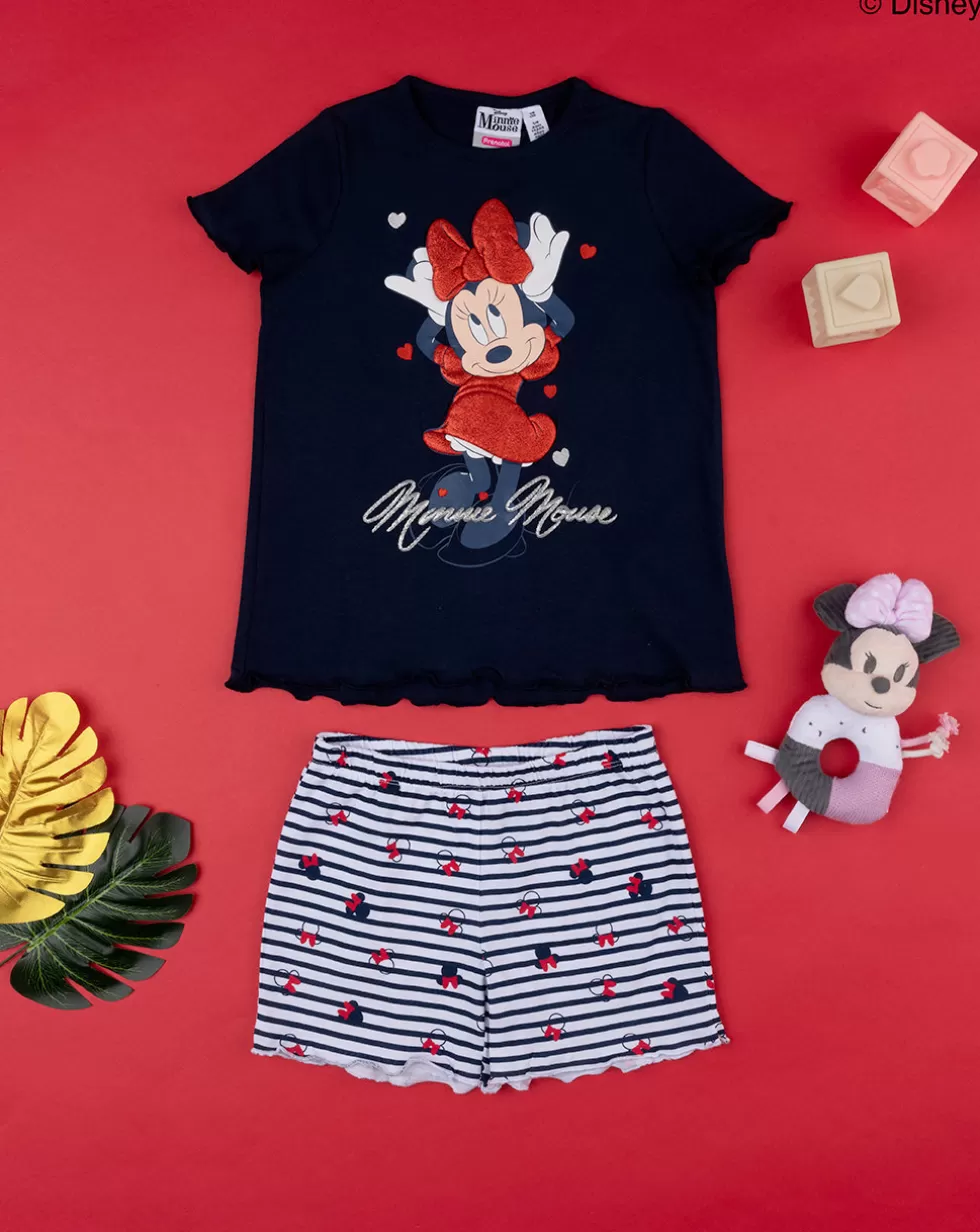 Pigiama Bimba "Minnie” Blu Organic Cotton-Prenatal Cheap