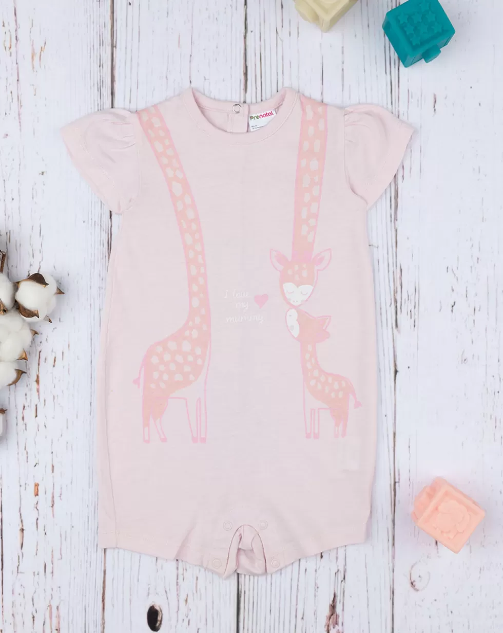 Pigiama Estivo Bimba Jersey "Giraffe”-Prenatal Fashion