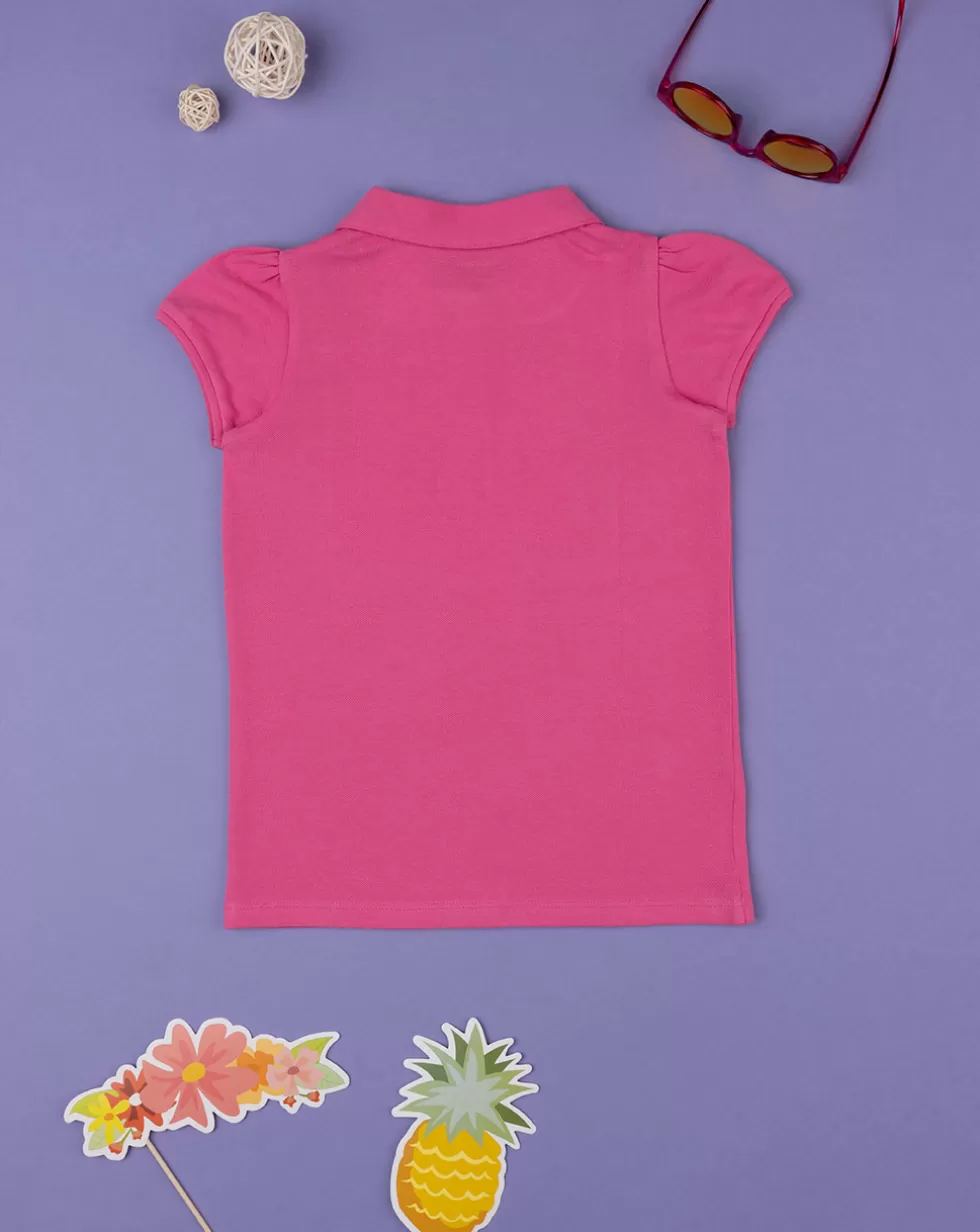 Polo Basica Bambina Fucsia-Prenatal Hot