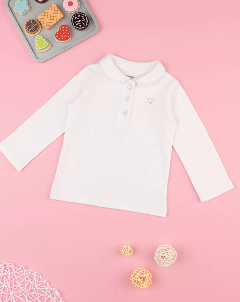 Polo Bimba Panna "Cuore”-Prenatal New