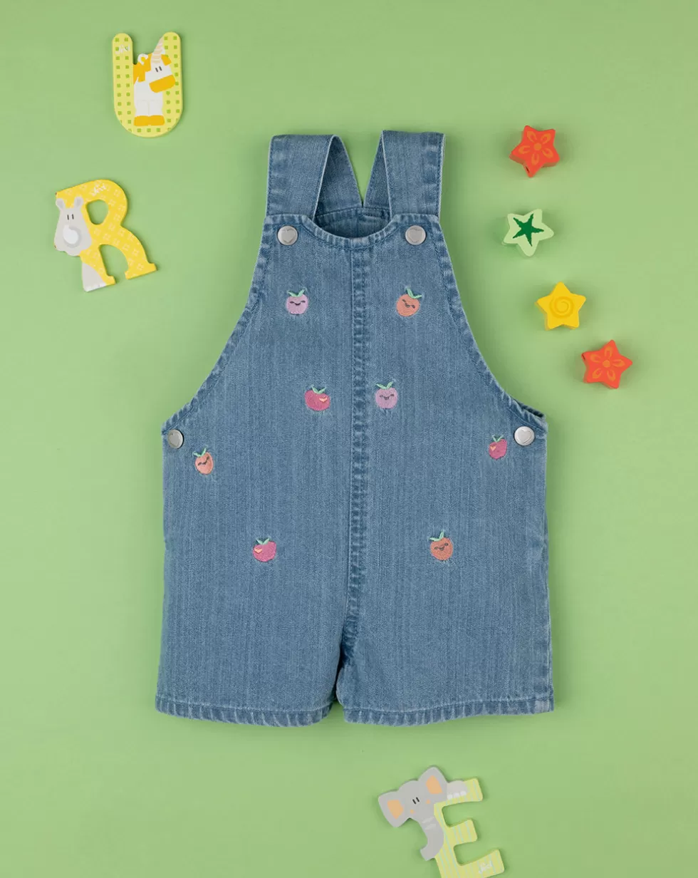 Salopette Chambray Bimba "Fruit”-Prenatal New