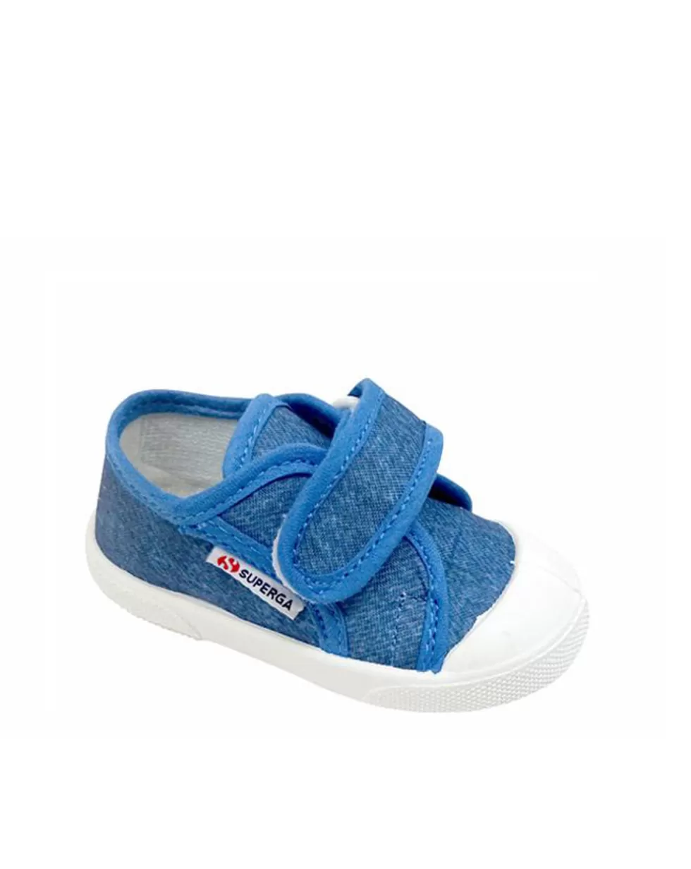 Scarpa Neonato In Stoffa Con Velcro-Superga Hot