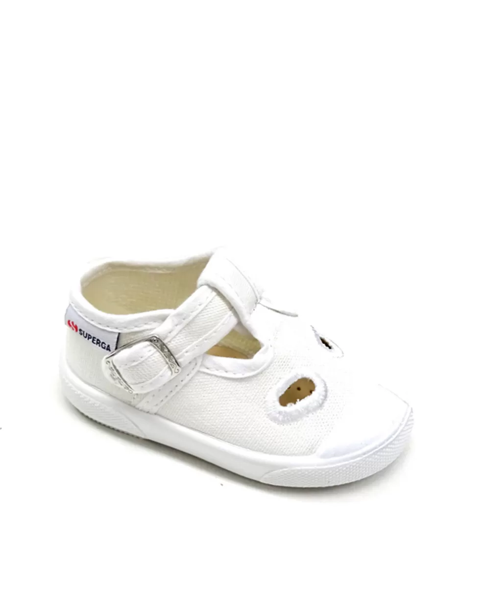 Scarpina Bianca Con Fibbia-Superga Clearance