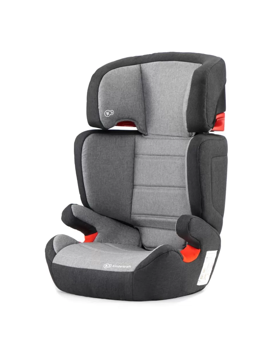 Seggiolino Auto Junior Fix Black-Grey Isofix --Kinderkraft Best Sale