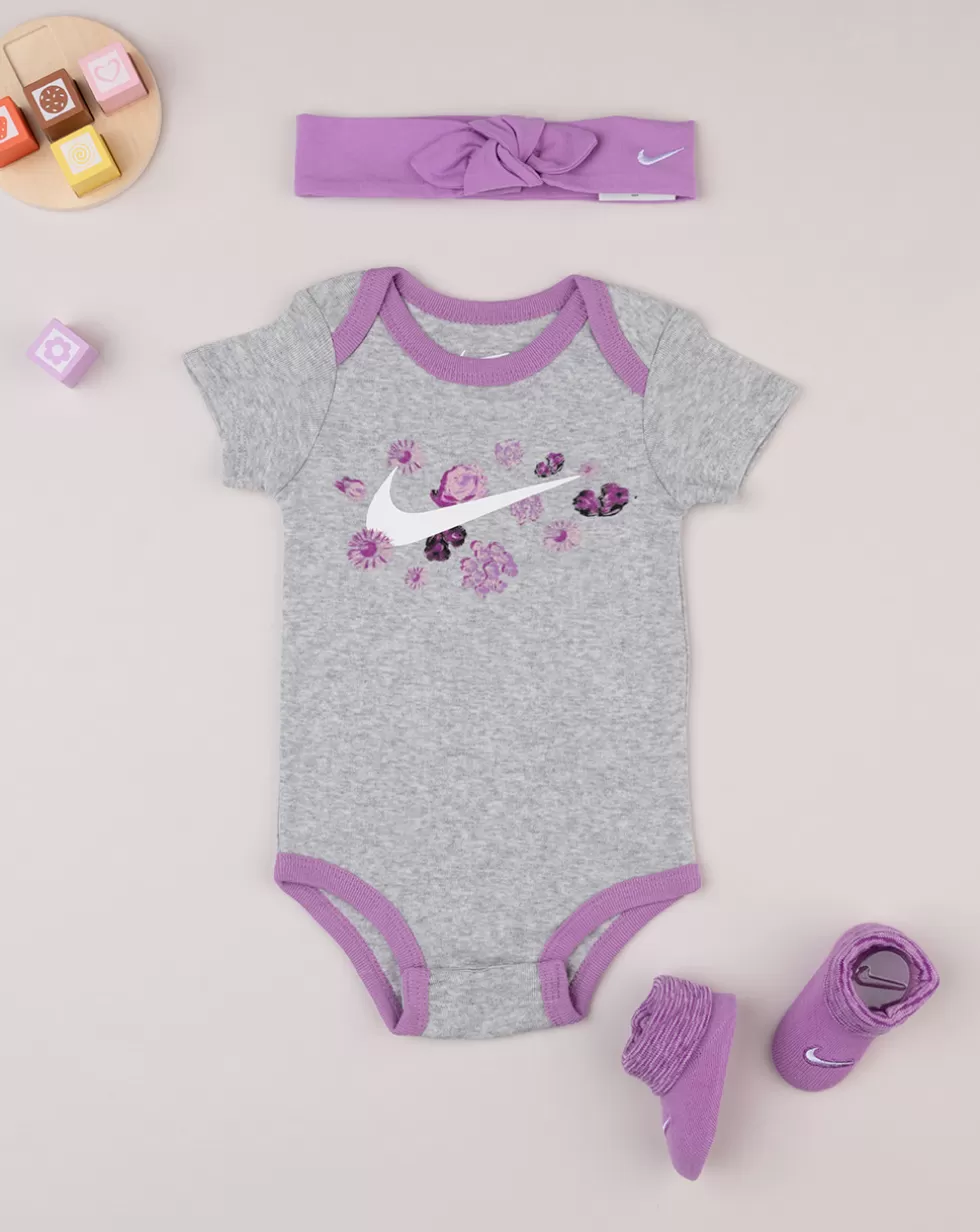 Set 3 Pezzi Neonata Fascetta + Body + Scarpe-Nike Best Sale