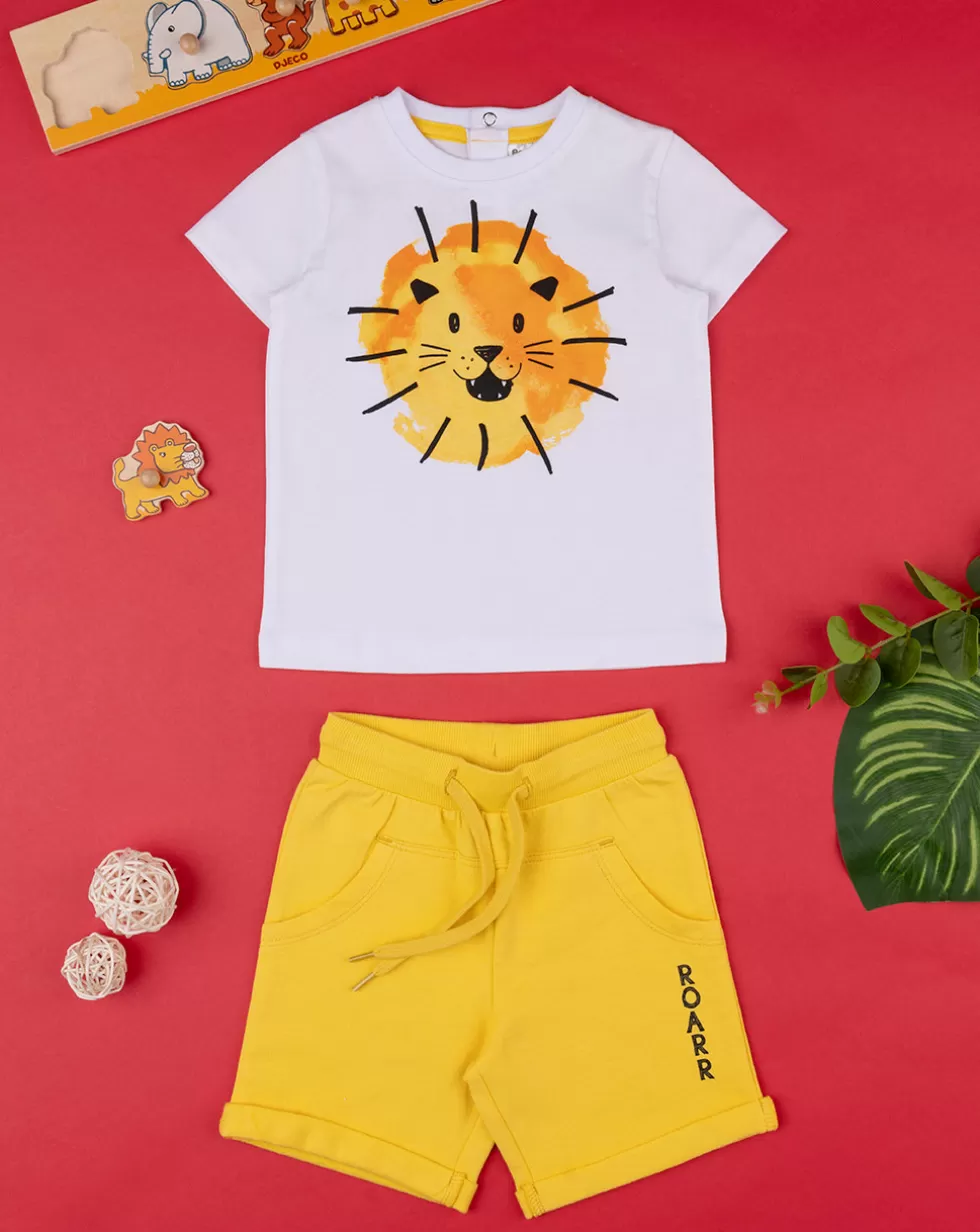 Set Due Pezzi Bimbo T-Shirt + Shorts "Jungle”-Prenatal Flash Sale