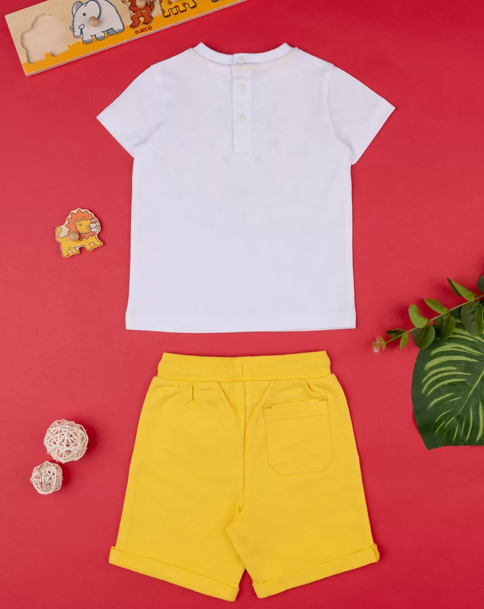 Set Due Pezzi Bimbo T-Shirt + Shorts "Jungle”-Prenatal Flash Sale