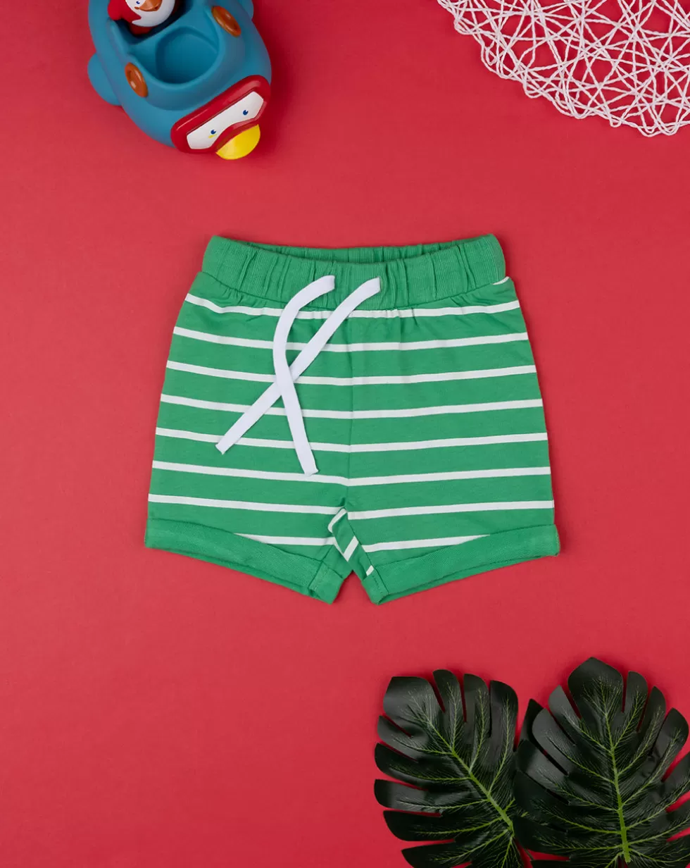 Short Felpato Bimbo Verde-Prenatal Best