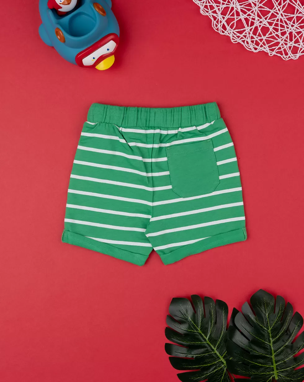 Short Felpato Bimbo Verde-Prenatal Best