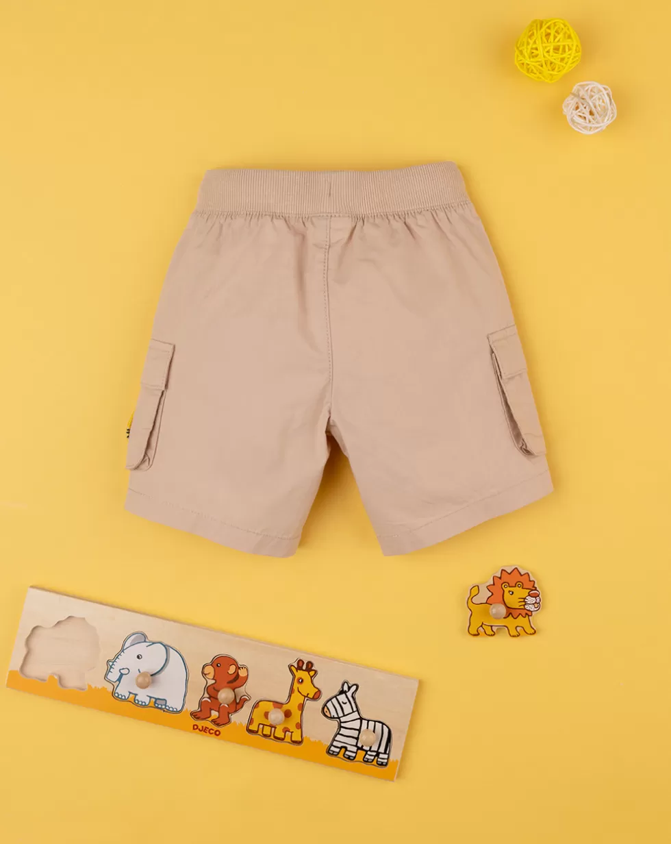 Short Popeline Bimbo Beige-Prenatal Clearance