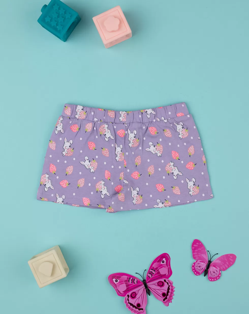 Shorts Bimba Lilla Con Fantasia Allover-Prenatal Cheap