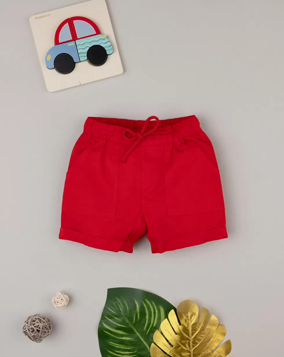 Shorts Bimbo Basic Rosso-Prenatal New