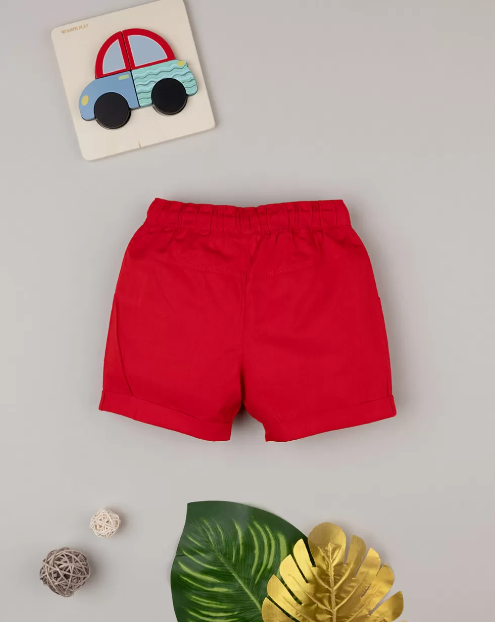 Shorts Bimbo Basic Rosso-Prenatal New