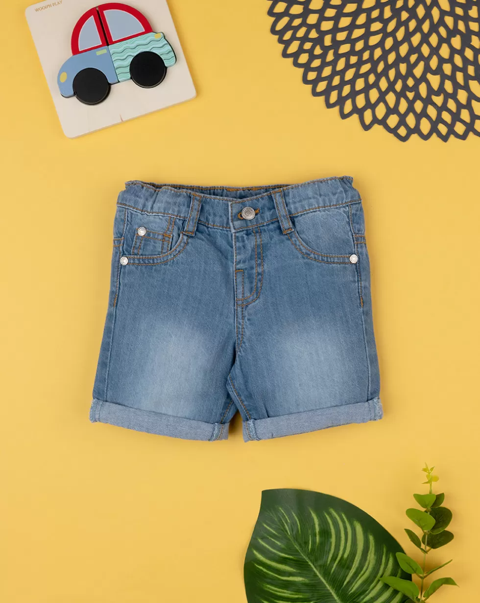 Shorts Bimbo Blu Denim Light-Prenatal Shop