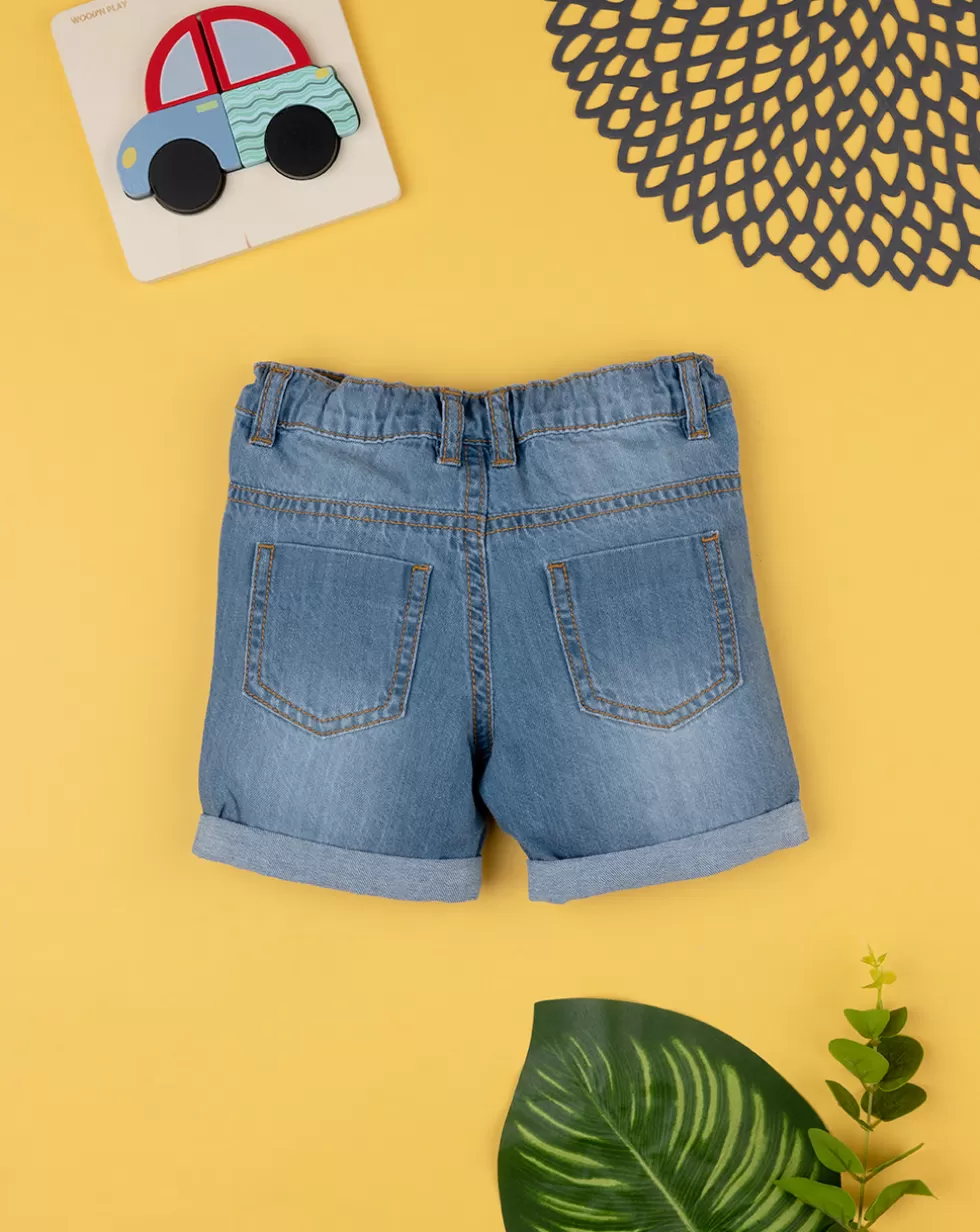 Shorts Bimbo Blu Denim Light-Prenatal Shop