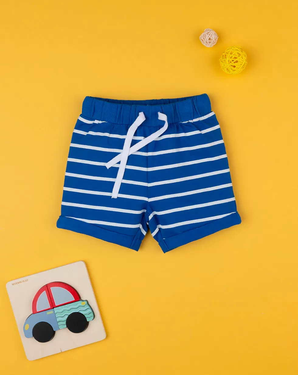 Shorts Bimbo Blu Rigato-Prenatal Discount