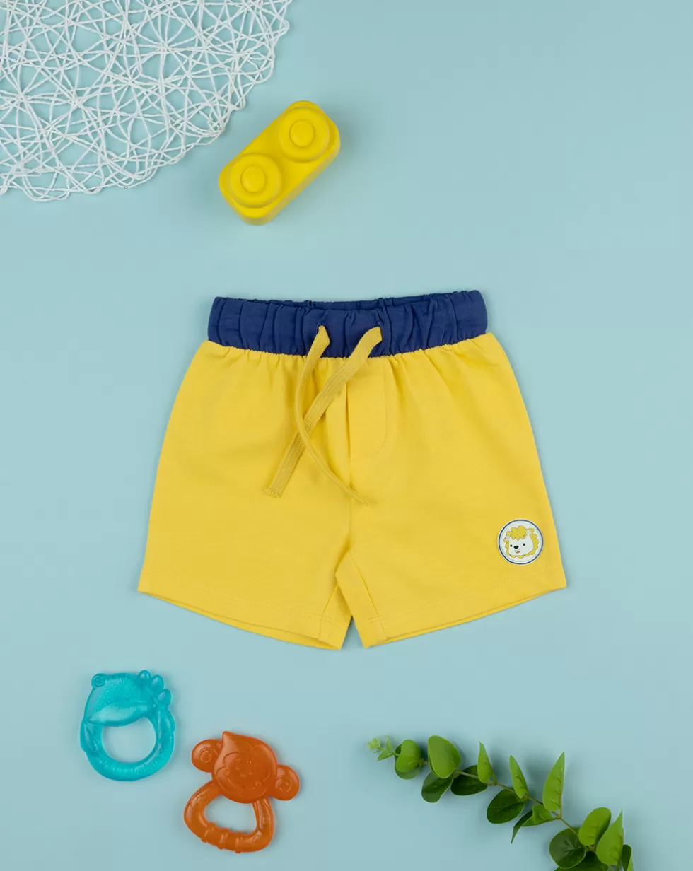 Shorts Bimbo Giallo/Blu-Prenatal Cheap