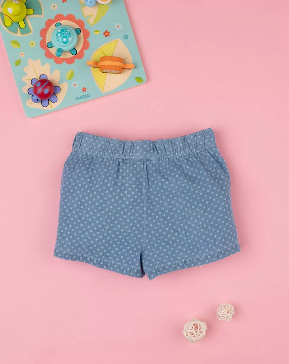 Shorts Chambray Bimba Blu Denim-Prenatal Best