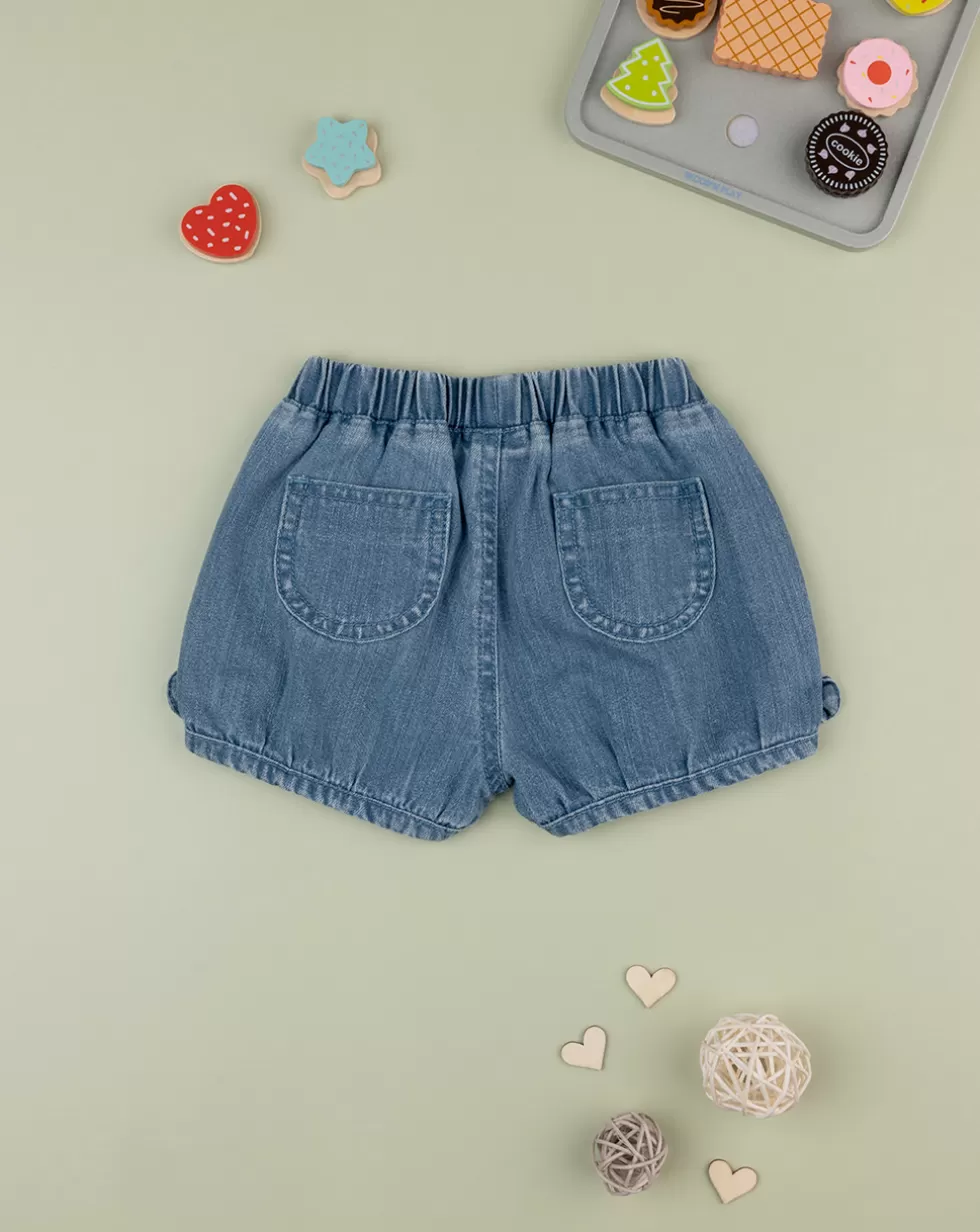 Shorts Chambray Bimba "Fruit”-Prenatal Clearance