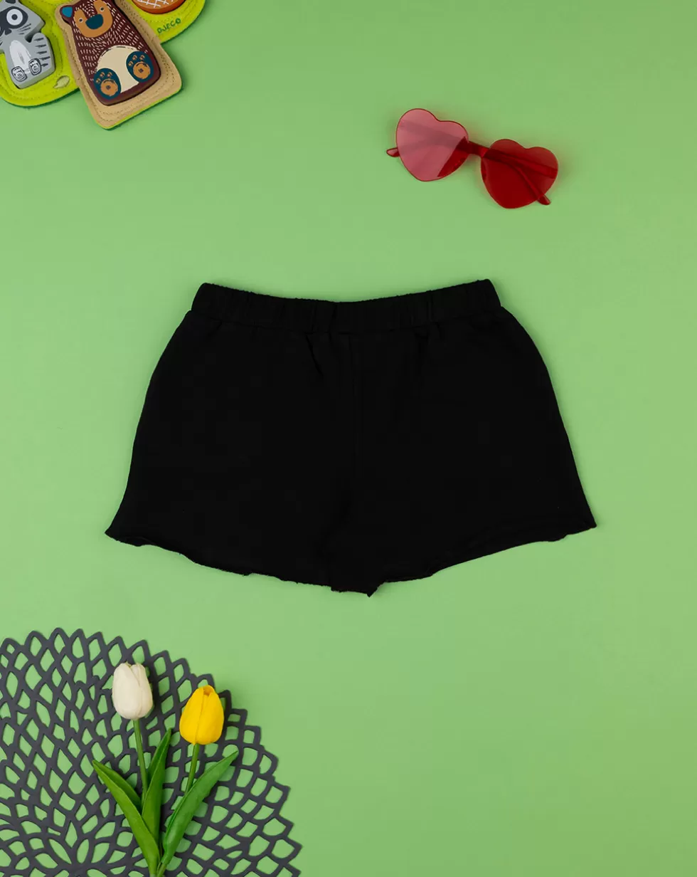 Shorts Felpati Bimba Nero-Prenatal Clearance