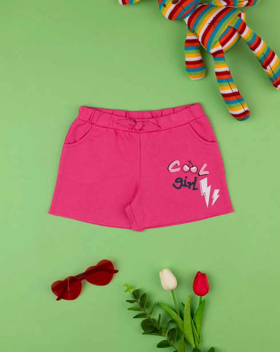 Shorts Felpati Bimba Rosa-Prenatal Sale