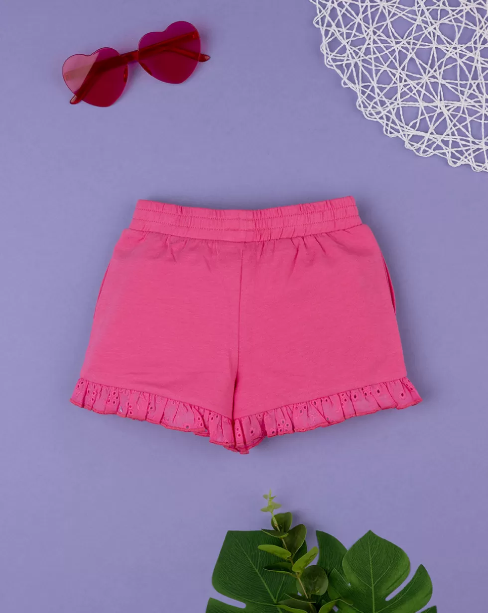 Shorts Fucsia Bimba Con Sangallo-Prenatal Flash Sale