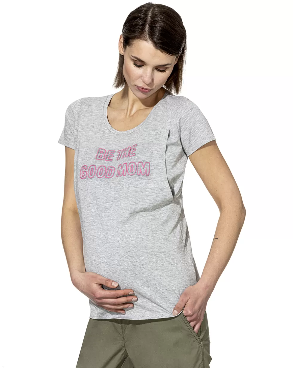 T-Shirt Allattamento Con Stampa 3D-Prenatal Outlet