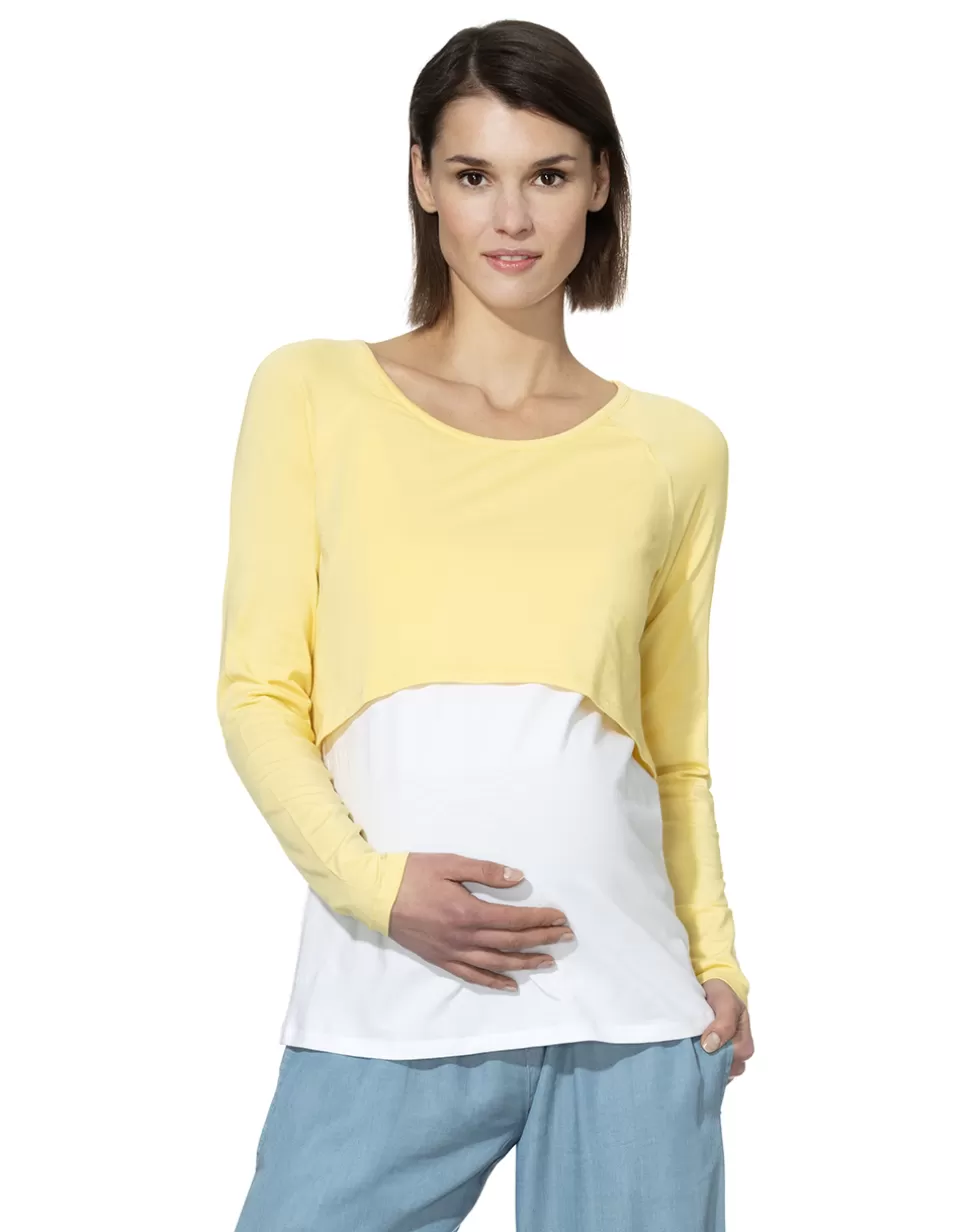 T-Shirt Allattamento Manica Lunga-Prenatal Outlet