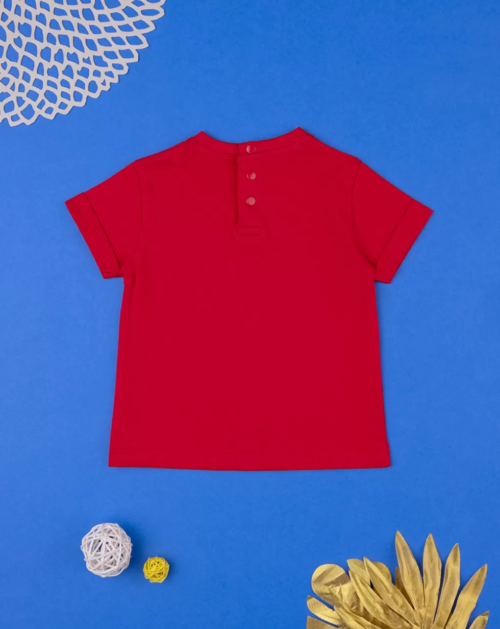 T-Shirt Bambino Maniche Corte Taschino Chambray-Prenatal Best Sale