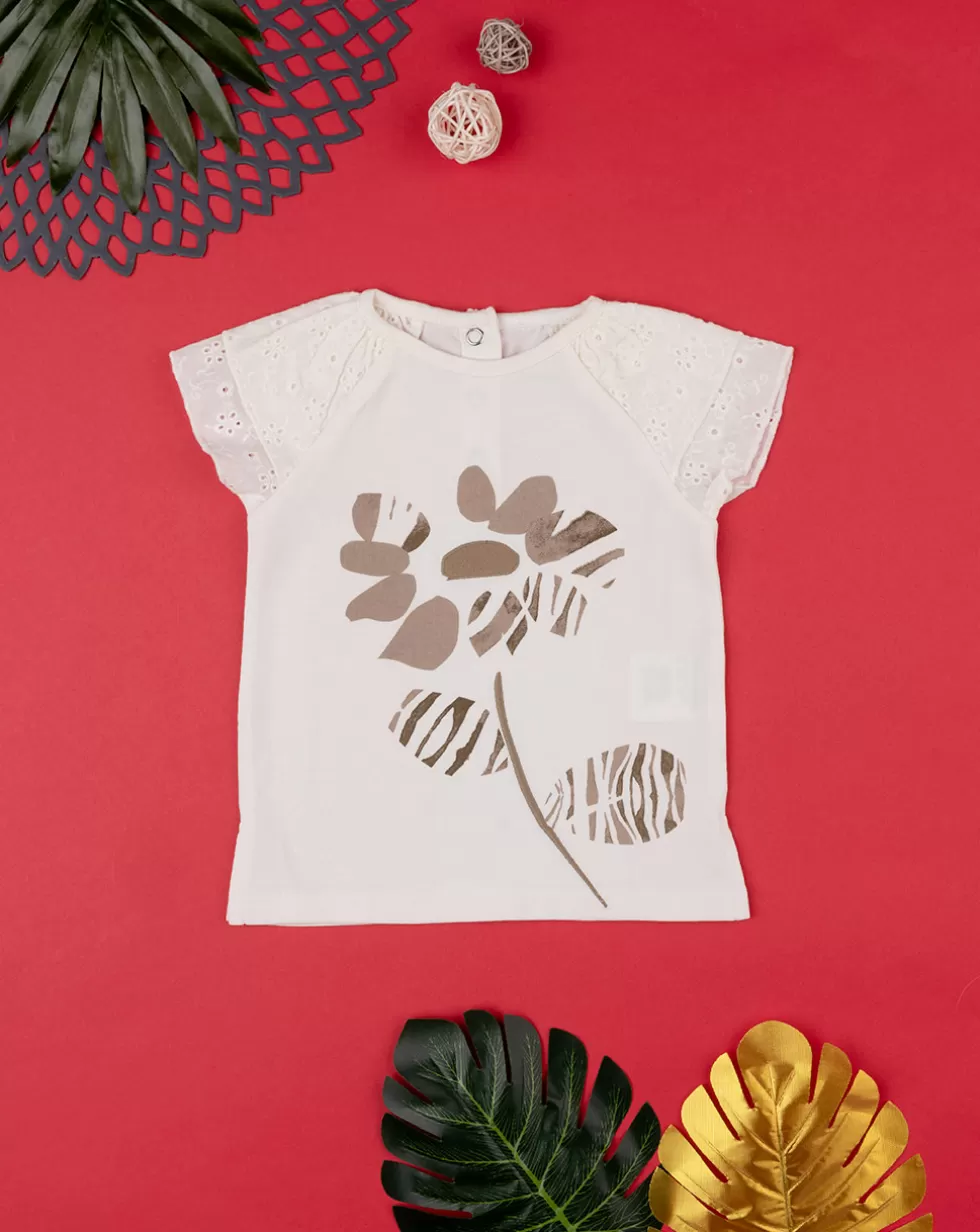 T-Shirt Bimba "Animalier” Beige Organic Cotton-Prenatal Outlet