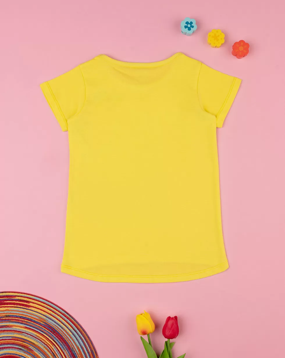 T-Shirt Bimba "Api” Gialla-Prenatal Shop