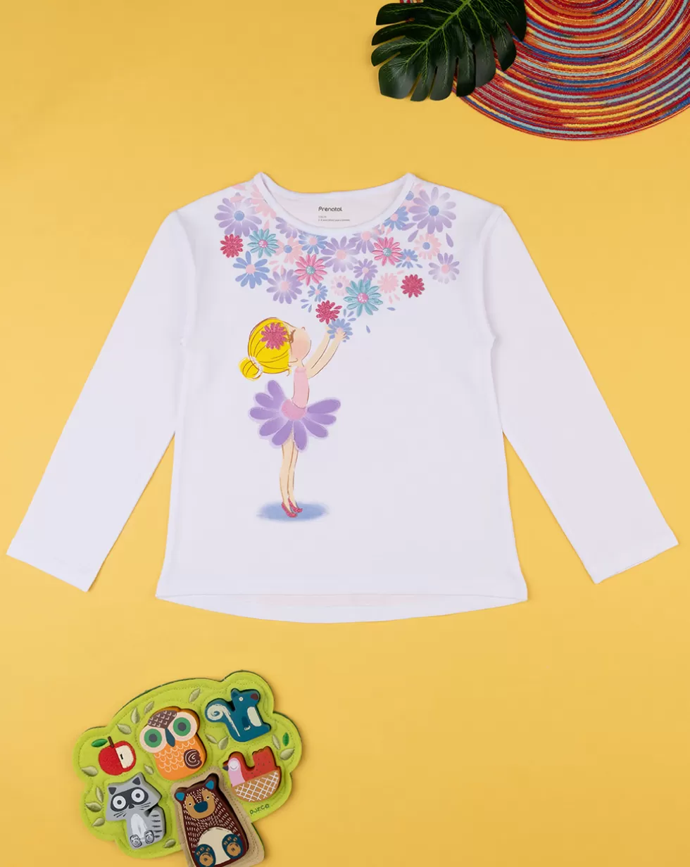 T-Shirt Bimba "Ballerina Floreale”-Prenatal Shop