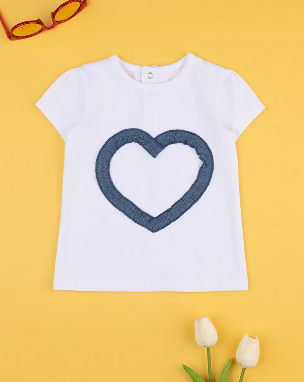 T-Shirt Bimba "Cuore” Denim-Prenatal Hot