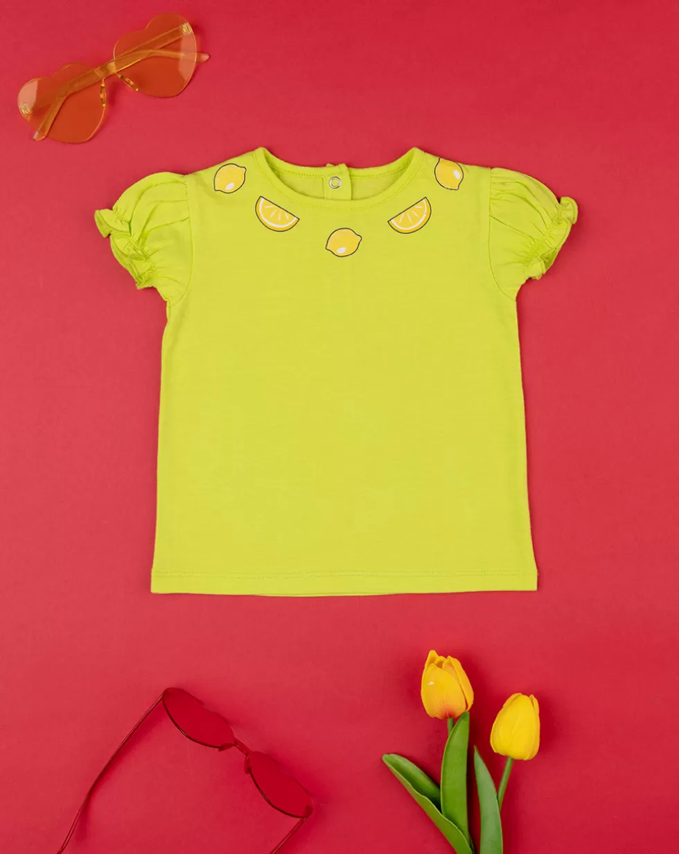 T-Shirt Bimba Total Giallo-Prenatal Shop