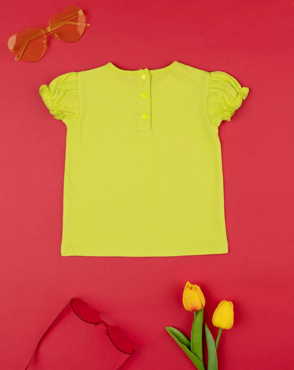 T-Shirt Bimba Total Giallo-Prenatal Shop