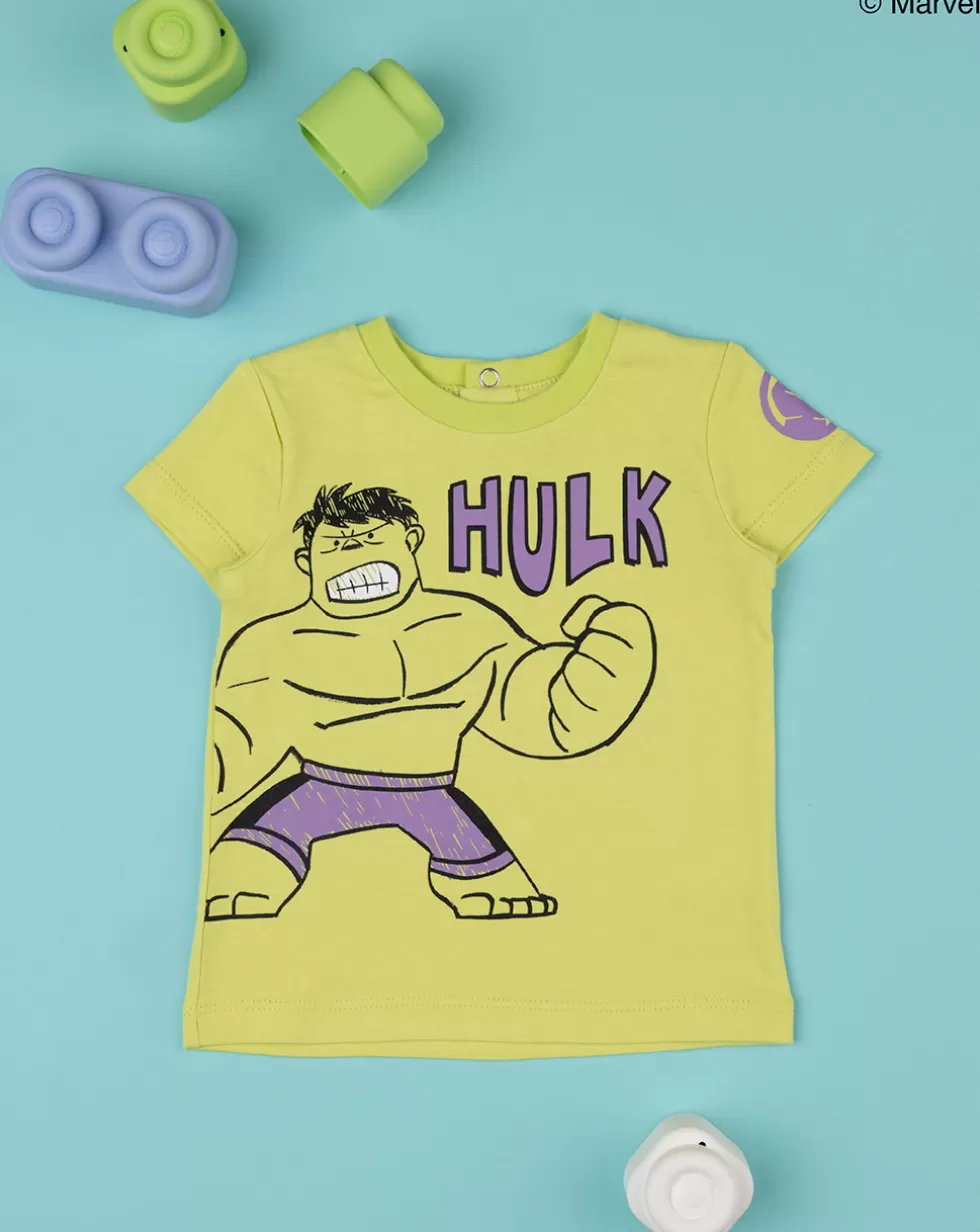 T-Shirt Bimbo "Hulk” Verde-Prenatal Sale