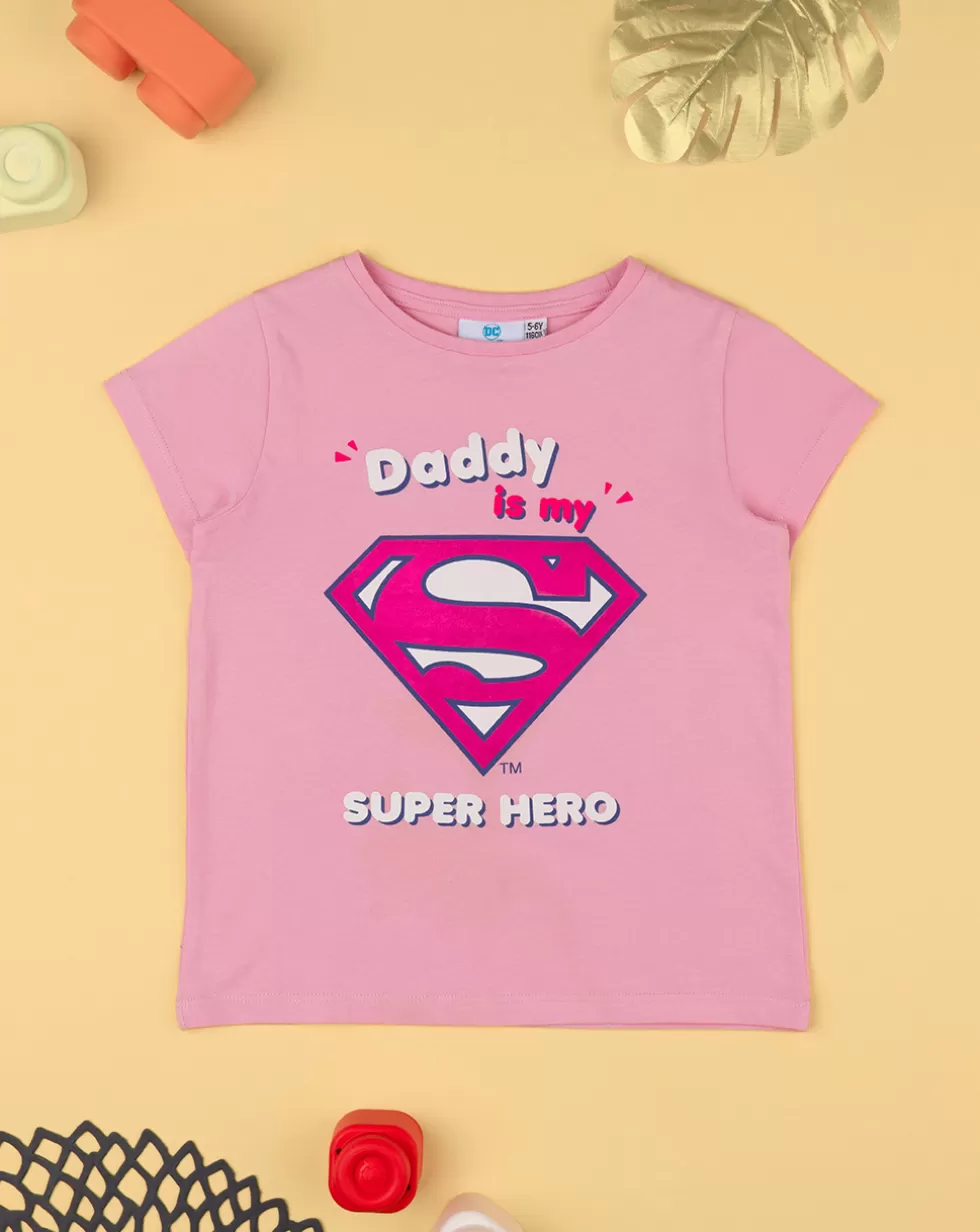 T-Shirt Jersey Bambina "Super Hero”-Prenatal Cheap