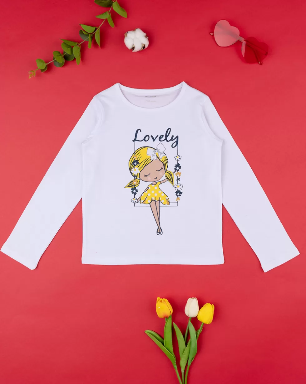 T-Shirt Jersey Bimba "Lovely”-Prenatal Shop