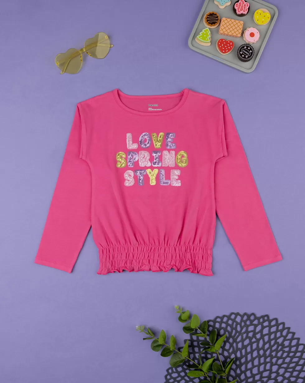 T-Shirt Jersey Bimba Rosa-Prenatal Cheap