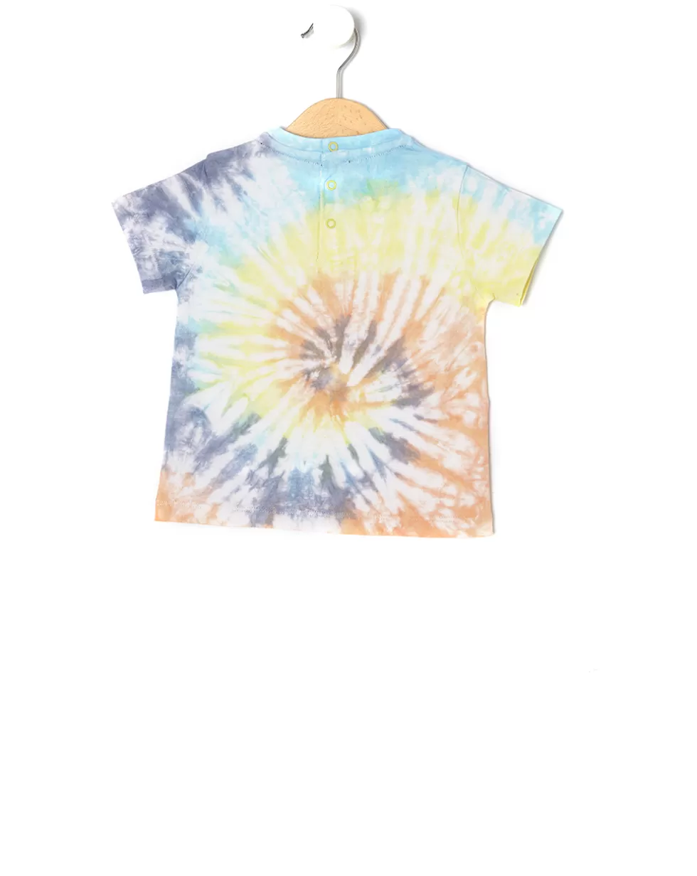 T-Shirt Mezza Manica Tie And Dye Con Stampa-Prenatal Cheap